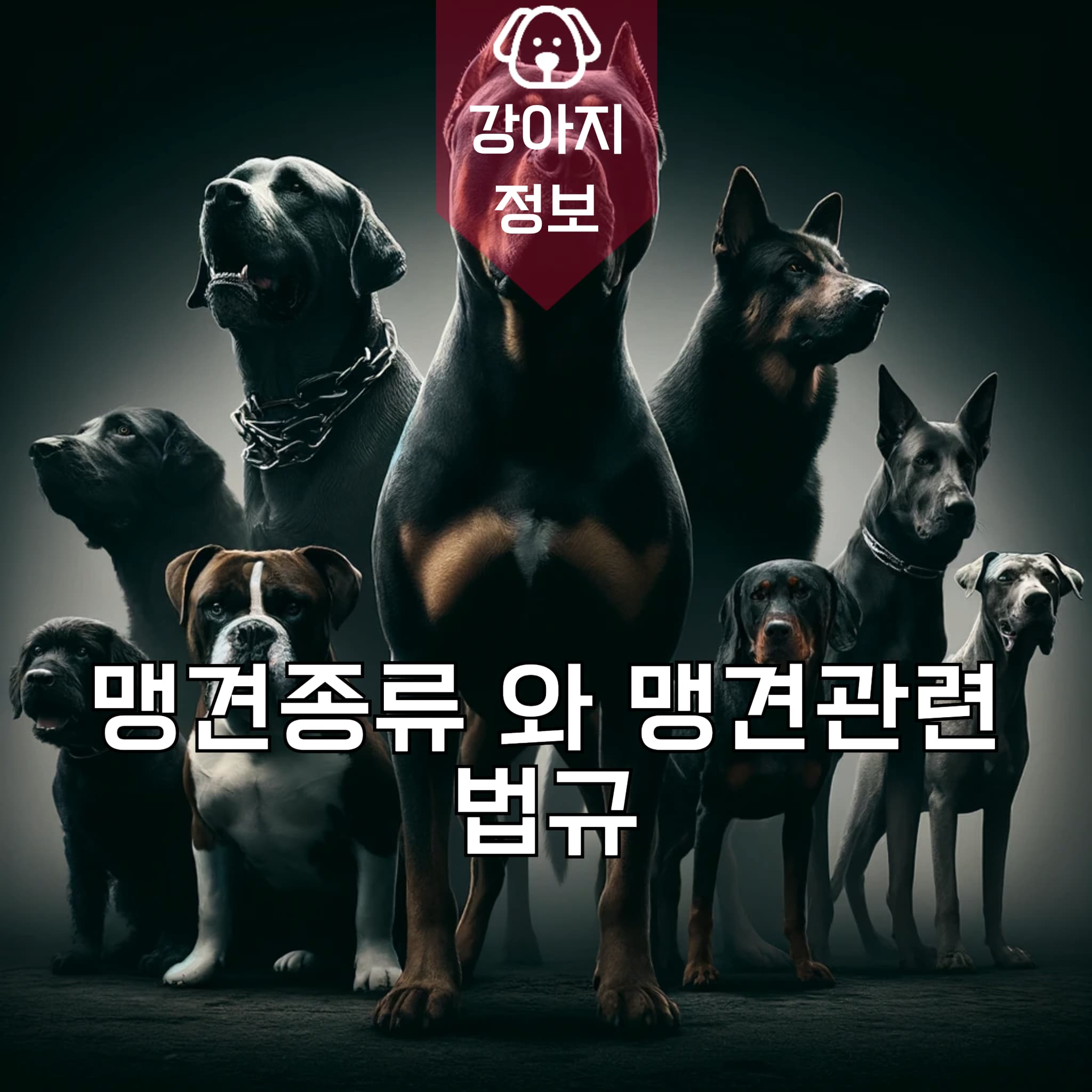 맹견종류 와 맹견관련 법규