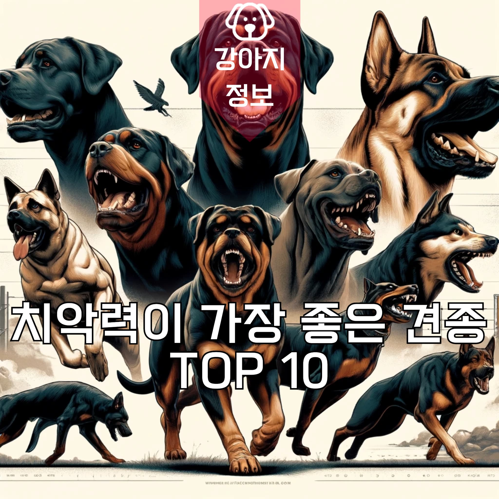 치악력이 가장 좋은 견종 TOP 10