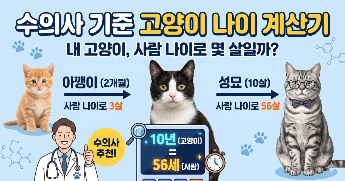 고양이 나이 계산기