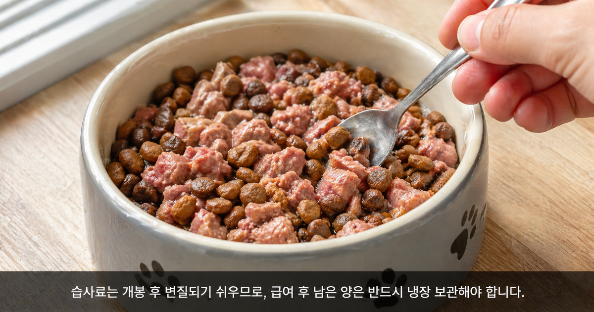 건사료 습사료 혼합 급여 방법