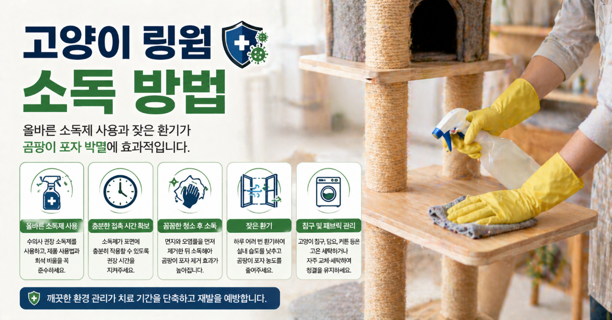 cat-ringworm-disinfection 고양이 링웜 소독 방법