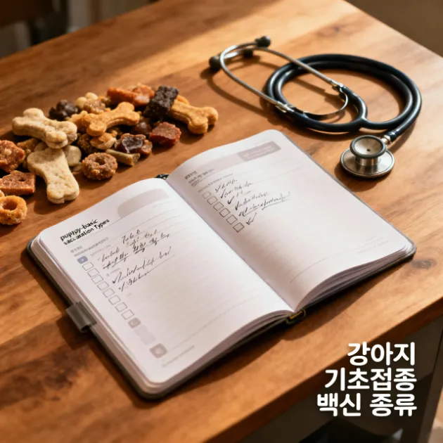 강아지 기초접종 백신 종류