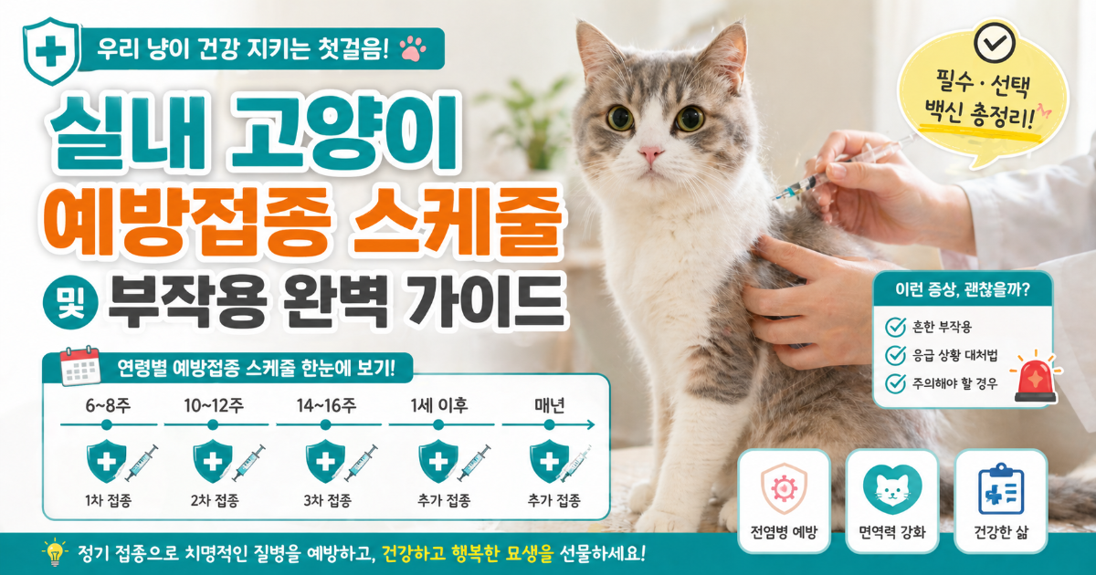 창밖을 바라보는 실내 고양이 예방접종 고민